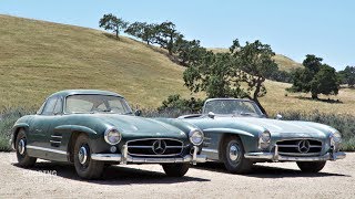 REVealed 1955 MercedesBenz 300 SL Gullwing amp 1957 MercedesBenz 300 SL Roadster [upl. by Shulins420]