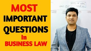 MOST IMPORTANT QUESTIONS in BUSINESS LAW l CA Foundation l CTC Classes [upl. by Neerod811]