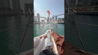 Yacht dates 🛥️✨ in DUBAI  activities travel dubai dayinmylife [upl. by Allsopp]