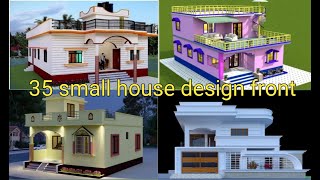 TOP 35 building design work  front elevation  house front modern house [upl. by Drahnreb]