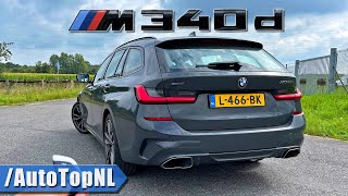 BMW 3 Series G21 M340d xDrive  REVIEW on Autobahn by AutoTopNL [upl. by Groscr]