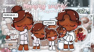 AESTHETIC Family morning routine in AVATAR WORLD ☀️🪥🥞 ‧₊˚  voiced  Avatar World Roleplay [upl. by Goober]