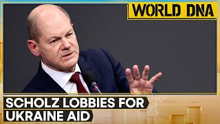 German Chacellor Olaf Scholz US visit lobbies for aid to Ukraine  WION World DNA [upl. by Sinnek]