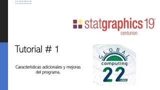 Tutorial Statgraphics Características Statgraphics Centurion 19 [upl. by Cornie]