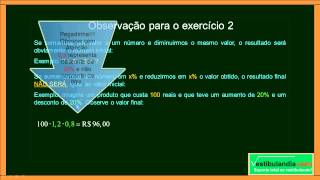 ENEM  Matemática Zero 20  Aula 28  Porcentagem Básica  parte 1 de 1 [upl. by Adlaremse592]