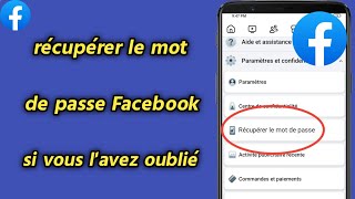 Comment récupérer le mot de passe Facebook si vous lavez oublié  Réinitialiser le mot de passe Fb [upl. by Schenck455]