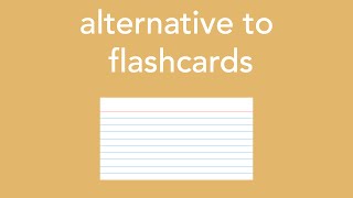 alternative to flashcards [upl. by Yttisahc]