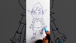 How to Draw Christmas Elf Step by Step  Art  Drawing shorts christmas [upl. by Lorrad]