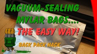 Vacuum Sealing Mylar Bags The Easy Way Please read the description about oxygen absorbers [upl. by Durrej986]