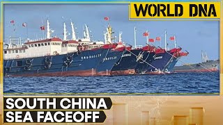 China vessels at Reef off Philippines Beijings present alarming at Whitsun Reef  World DNA [upl. by Aryamo]