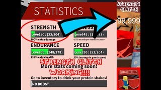 RO BOXING STRENGTH GLITCH  ROBLOX RoBoxing Glitch 2018 [upl. by Wenn870]