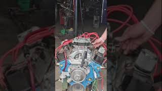 cammed 52 318 dodge engine first start idle and revving [upl. by Mariande]