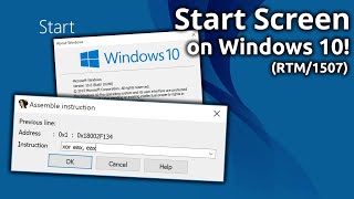 Start Screen on Windows 10 RTM [upl. by Clarissa747]