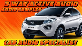 Tata Nexon 3 Way Active Audio Setup  Audison Speakers  Car Audio Expert  Car Sense Chennai [upl. by Maharg]