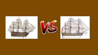 HMS Victory vs Santisima Trinidad 1v1 Fight UA Age of Sail Custom Battle REUPLOAD [upl. by Mccreery]