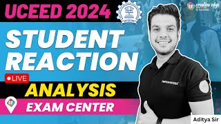 UCEED 2024 Exam Analysis  UCEED 2024 Live Analysis from the Exam Center  CreativeEdge [upl. by Miehar]