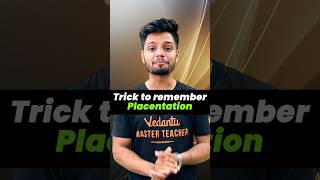 Easy Tricks to Remember Examples of Placentation  Morphology of flowering plants NEET 2024 short [upl. by Fink]