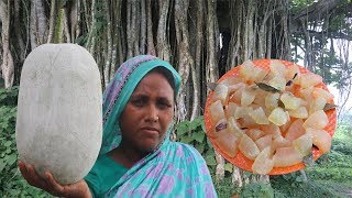 Bengali Cooking Chal Kumrar Murobba Recipe YUMMY amp TASTY Farm Fresh Winter Melon Candy Village Food [upl. by Cleland831]