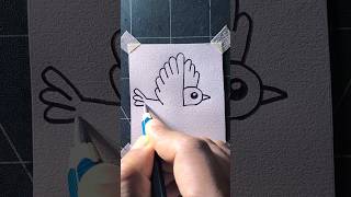 Easy bird drawing [upl. by Scrivings]