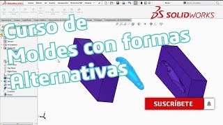 Tutorial SOLIDWORKS  Aprende a realizar Moldes con métodos alternos [upl. by Harry492]