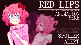 quotRED LIPSquot meme【Doki Doki Literature Club】 [upl. by Saffier]