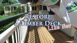 How To Restore amp Protect a Timber Deck using Sikkens Decking Oil [upl. by Akcirehs808]