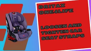 Britax One4Life Loosening and Tightening Car Seat Straps [upl. by Annonyw]