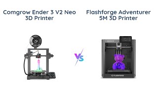 Creality Ender 3 V2 Neo vs Flashforge Adventurer 5M 🆚 3D Printer Comparison [upl. by Ak440]