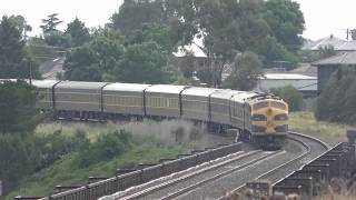 50 Year Old Classic Streamliner Locomotives leading mainline trains in Victoria [upl. by Nirhtak]