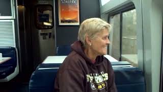 Amtrak Sunset Limited Superliner Observation Car Snack Bar [upl. by Tolmann]