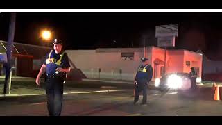 Parkersburg WV DUI check stop Police gets hit [upl. by Lseil245]