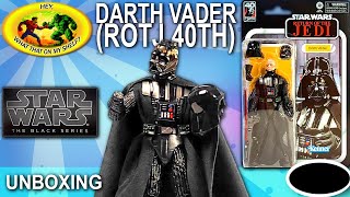 UNBOXING  Star Wars The Black Series  DARTH VADER ROTJ 40th Anniversary  Hasbro starwars [upl. by Ninetta998]