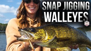 Snap Jigging Walleyes with NEW Glide Baits Full Breakdown [upl. by Akehs113]