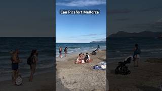 Can Picafort  Palma de Mallorca  Spain 🇪🇸 Relaxing beach 🏖️ 4K mallorcashortsyoutubeshorts [upl. by Arhas]