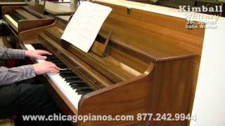 Used Whitney Spinet Piano  made by Kimball  Walnut [upl. by Saint]