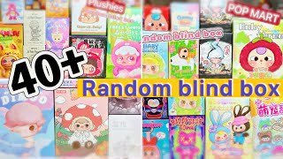 40 POP MART amp Random blind box unboxing  hirono  Hacipupu  shinwoo  Dimoo  plushies and more [upl. by Amehr361]