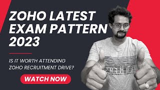 ZOHO Exam Updated Pattern 2023  Should I attend Exam  Frontlinesmedia [upl. by Leanahtan]