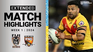 Pacific Championships 2024  Fiji Bati v PNG Kumuls  Extended Highlights [upl. by Leahcimluap]