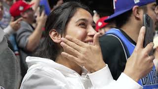 Texas Rangers win the World Series  Live fan reactions [upl. by Ahsiekit]