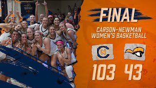 CarsonNewman Womens Basketball 202324 CN 103 Tusculum 43 Highlights 21424 [upl. by Kalindi]