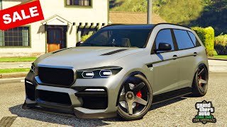 BMW SUV in GTA 5 Online  Rebla GTS Street Customization amp Review  SALE  BMW X5  LOW SUV [upl. by Yelrac661]