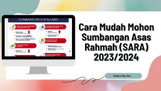 Cara Semak Kelayakan atau Mohon Sumbangan Asas RahmahSARA 20232024 [upl. by Maurine]