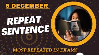 PTE Speaking Repeat Sentence 2024  repeat sentence practice pte [upl. by Ayetal]