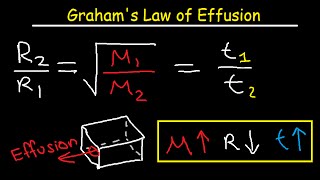 Grahams Law of Effusion Practice Problems Examples and Formula [upl. by Soren]