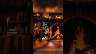 Cozy Fall Fireplace Screensaver 🎃🔥 Halloween Reading Ambience for Sleeping No Ads [upl. by Burkhart]