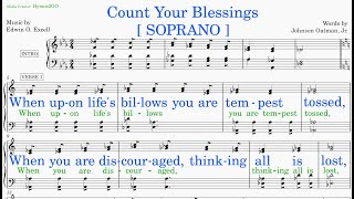 Count Your Blessings Excell  Oatman v2 Soprano [upl. by Severn]