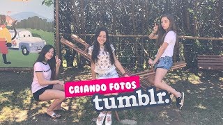 CRIANDO FOTO TUMBLR COM AS AMIGAS  CAROL SANTINA [upl. by Eilyak]