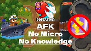 BTD6  Dark Castle Deflation Guide  No Knowledge  Fully AFK [upl. by Ynattirb]