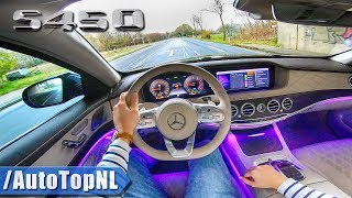 MERCEDES BENZ S CLASS AMG Line S450 LANG 4Matic POV Test Drive AMBIENT LIGHTING by AutoTopNL [upl. by Lede363]