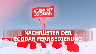 Ecodan Wärmepumpe Nachrüsten der Ecodan Fernbedienung  SHKTV Montage [upl. by Rollecnahc]